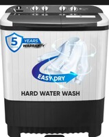  realme TechLife 8 kg 5 Star Rating Semi Automatic Top Load Washing Machine White, Black on Flipkart
