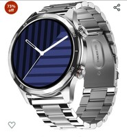 Noise Newly Launched Mettalix: 1.4" HD Display with Metallic Straps and Stainless Steel Finish, BT Calling, Functional Crown, 7 Day Battery, Smart Watch for Men and Women (Elite Silver) 