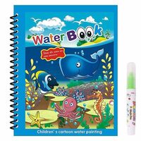 Toy Imagine™ Magic Water Coloring Doodle Book & Magic Pen Reusable | Magic Water Quick Dry Book | Water Colouring Book Doodle with Magic Pen | Painting Board for Children Education Drawing Pad (pack of 1)