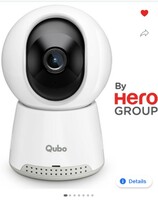 Qubo Smart Cam 360 Q100 by HERO GROUP 1080p FHD WiFi CCTV with Intruder Alarm System