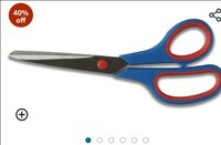 Limited-time deal: AGARO Alpha 8.5 inch Long Scissor - 2.3 mm, Blue & Silver, Medium 