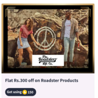 Myntra insider flat 300 off on roadster product get using 150 supercoins