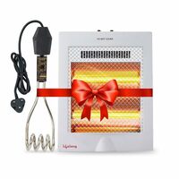 Lifelong Infinia 800 W Quartz Room Heater (White) & 1000 Watt Immersion Rod