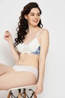 Padded Non-Wired Full Cup Bra in White