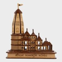 Shri Ram Mandir Ayodhya 3D Model Wooden Temple