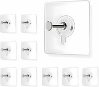 JIALTO Photo Frame Hooks for Wall Without Drilling 5 Pack Self Adhesive Hooks for Wall Heavy Duty Strong Nail Free for Hanging Photo Frame/Wall Clock/Kitchen Accessories Items