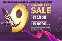Vistara 9 Anniversary Sale : Flight Tickets Starting At Rs.1809 