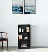 Hayao 3 Tier Book Shelf in Wenge Finish,