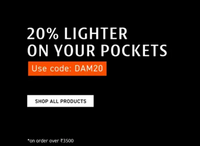 Damensch-20% Off on All Products on Orders above Rs.3500
