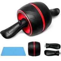[300 coupon] Slovic Ab Roller Wheel | Abs Workout Equipment | For Abdominal & Core Strength | Exercise Wheels for Home Gym | Built In Spring Resistance | At Home Core Workout Equipment