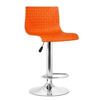 Da URBAN® Presho Height Adjustable & Revolving Bar Stool/Kitchen Chair/Cafetaria Chair Orange (1 Pc)