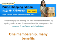 Prime Membership at ₹149/Y or FREE