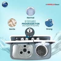 Lloyd 8.0 Kg Semi Automatic Top Load Washing Machine GLWMS80DDGAC, Dark Grey, Swift Dry