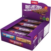 Unibic Snack Bar Fruit and Nut Choco Pack of 12 x30gm Each(360gm)