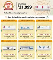 Air Conditioners | Lowest prices of year Starting Rs 21,999