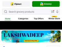 Flipkart Grocery : Win round trip to Lakshadweep 