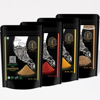 The Flavour Trail Red Chilli, Turmeric, Coriander Powder & Whole Cumin Combo - 200gm Each (800gm)