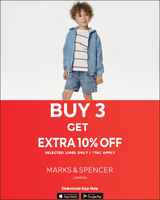 Marks&Spencer-  Buy 3 get extra 10% Off