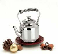 Kuber Industries Stainless Steel Code-Tea Kettle,Serving Code-Tea Kettle,Hot Water Kettle Capacity Upto 16 Cups (Code-Tea06), Silver, Standard (Kettle039)