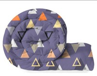 BSB HOME 220 GSM Reversible Microfiber AC Comforter/Blanket/Quilt/Duvets for Winter Single Size Bed (240X152 cm, Blue & Orange) 