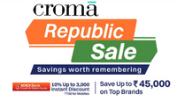 Croma Republic Day Sale Upto 70% off on Electronics & More + 10% Bank Offer