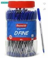 Reynolds D fine Ball Pen pack of 50 on Flipkart