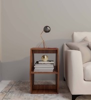 Hexa Multi Purpose Coffee Table & Side Table In Leon Teak Finish