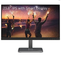 Lenovo L-Series 60.45 cm (24 inch) 1920 x 1080 Pixels FHD IPS Ultraslim Monitor 