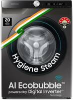 Samsung 8 kg Fully Automatic Front Load Washing Machine with In-built Heater Black, Grey (WW80T504DAX1TL)