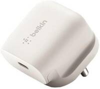 Belkin 18W USB-C Adapter (iPhone Fast Charger for All iPhone 14, iPhone 13, Iphone12 Models, Ipad Pro and Type-C Android Cellular Phones - White (White)