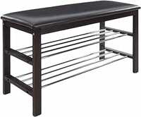 Royaloak Leder Shoe Rack (Dark Brown)