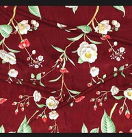 BSB HOME Microfiber 144 TC Aspire 2.O Collections Soft Breathable Wrinklefree Floral Printed Double Bedsheets with 2 Regular Size Pillow Covers, Color Maroon and Green