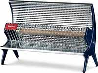 Bajaj Flashy Radiant Room Heater For Home|Stainless Steel Heat Reflector|Nickel Chrome Mesh|Adjustable Thermostat||1000W Ceramic Heater For Winter|Electric Heater For Room|2-Yr Warranty By Bajaj|Black