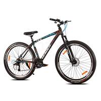Leader XR-5 29T 21-Speed Alloy MTB Cycle | Free Pan India Installation| Dual Disc Brake and Front Suspension Ideal for 12+ Years Unisex | 18 Inch Frame | Black