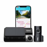 Qubo Car Dash Camera Pro 3K Dual Channel from Hero Group, Made in India, 5MP Front QHD 2MP Rear FHD