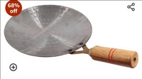 Duodeno Roti Maker Tawa Dasi Iron Handmade Iron Tawas, Friendly Iron Tawa for Roti/Chapathi/Chapati 9 inch Cooking Loha, Iron, Lokhand Roti Chapati Tawa (Silver)