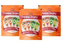 Go Desi Assorted Popz (4 Flavours) - Pack of 3 (20 pops in 1 pack)