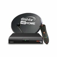Dishtv Set Top Box | HD | DTH Connection | 1 Month Budget Delight SD Pack | Hindi | Free Installation + 7 HD Channels at No Extra Cost & Popular Channels - Star Plus, ZeeTV, Star Gold
