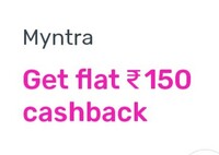 Slice Spark x Myntra Get flat Rs.150 cashback on order of Rs.999 (Working on Gift card)