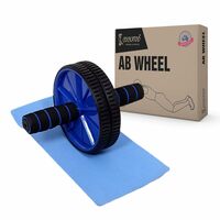 Cockatoo ECO Ab Roller||Ab workout equipment With Knee MatExercise Roller for Core Strength Training & Home Gym Fitness, Abdominal Carver Machine for Men & Women(6 Months Warranty)