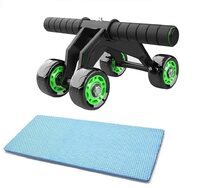 PRO365 Home Gym 4 Wheel Pro Advance Wheel Roller Abdominal Fitness Trainer And Stomach Exercise Machine Equipment Workout for Men & Women
