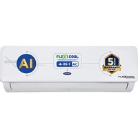 Carrier 1.5 Ton 3 Star (4-in-1 Convertible AI Flexicool Cooling, 2023 Model, Stabilizer Free Operation (135-280 V Range)Inverter Split AC