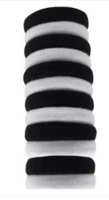 Vararo Black Rubber Bands Rubber Band  (Black, White)