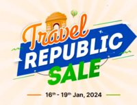EaseMyTrip Travel Republic Sale (16-19 Jan) Upto 60% Off on Hotels, Flight, Bus, Cab & Holidays Bookings 