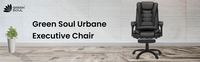 Green Soul Urbane Premium Leatherette Office Chair, High Back Ergonomic