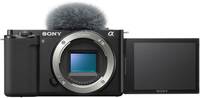 SONY Alpha ZV-E10 Mirrorless Camera Body Only Vlog Camera | Made for Creators,APS-C Sensor, Advanced Autofocus, Clear Audio| (Black)