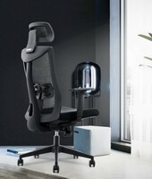 (available in Chennai) INNOWIN Henry High Back Ergonomic Office Chair, Comfortable Work from Home Desk Chair with 3D Adjustable Head Rest, Arms Rest, Lumber Support & Seat Slider, Smart Multi Lock Mechanism (Black)