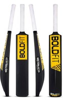 Boldfit Turf Bat Cricket for Adults Plastic Tennis Cricket Bat for Mens Heavy Plastic Cricket Bats with Grip for Gully Cricket, Tournament Match Standard Full Size Tennis Ball Bat for Cricket - Black