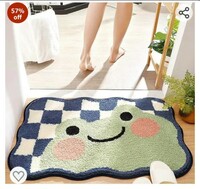 Roseate Frog Super Soft Anti Skid (40x60 cm) Super Absorbent Mats Microfibre 2000 GSM Door Mats for Home/Bathroom/Bedroom/Kitchen/Floor Mat (Pack of 1) 