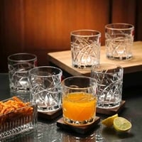 Liner Cut 220Ml Transparent Glass (Set Of 6) Every Day Glasses, By Ceradeco